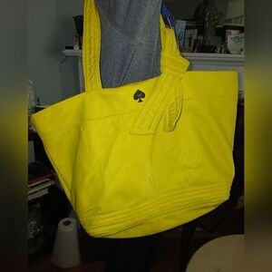 Large Kate Spade Yellow Bow Tote